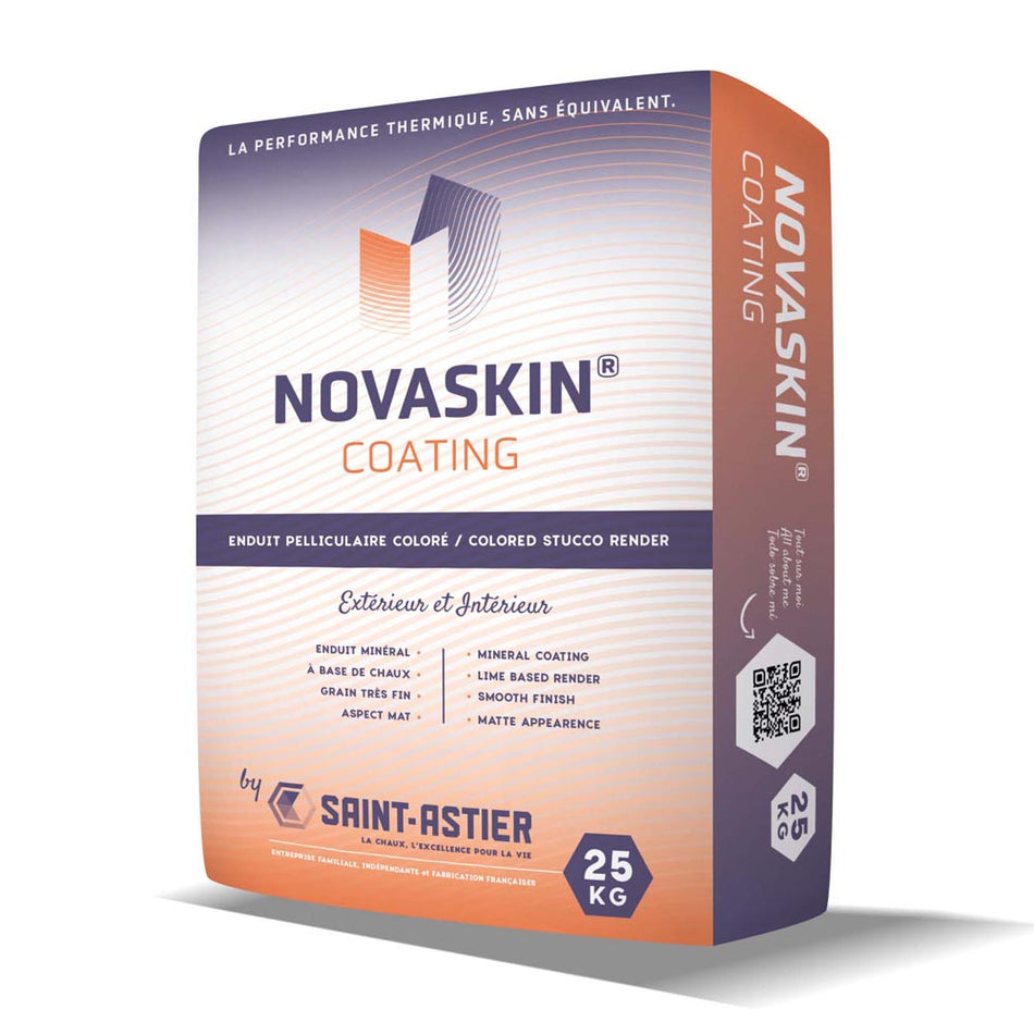 Novaskin coating packaging on a white background