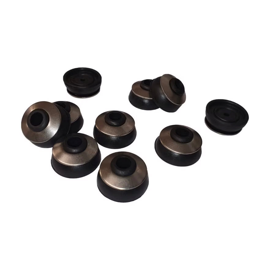A collection of black rubber-seal fixing washers designed for securing SureCav cavity spacer panels to timber-frame structures.